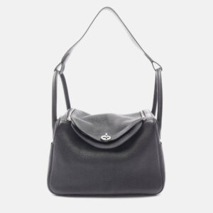 luxury-women-hermes-used-handbags-p1210530-004.jpeg hermes lindy 30 black clemence leather shoulder bag