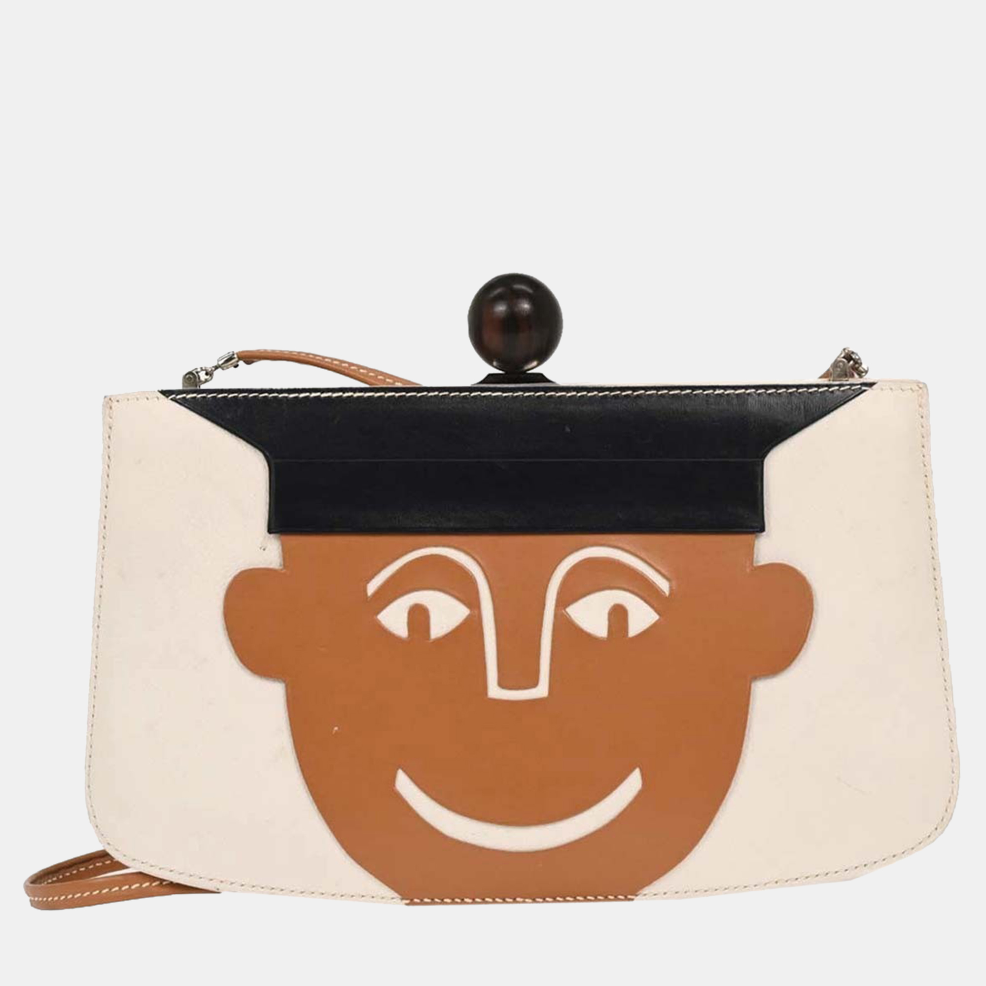 hermes cream box calf sac a malice shoulder bag