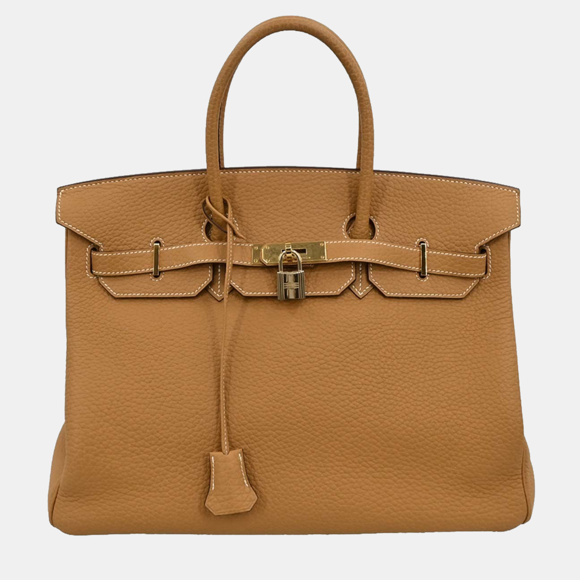 hermes natural sable fjord birkin 35 handbag