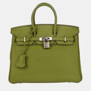 hermes anis green togo birkin 25 handbag