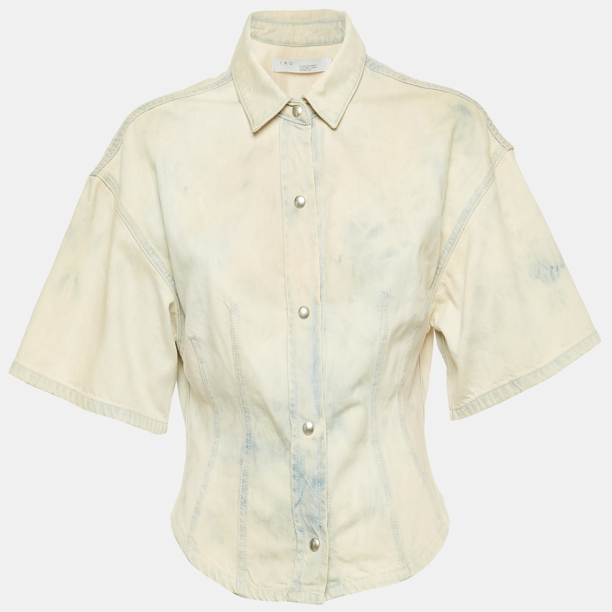 iro blue denim malas shirt m