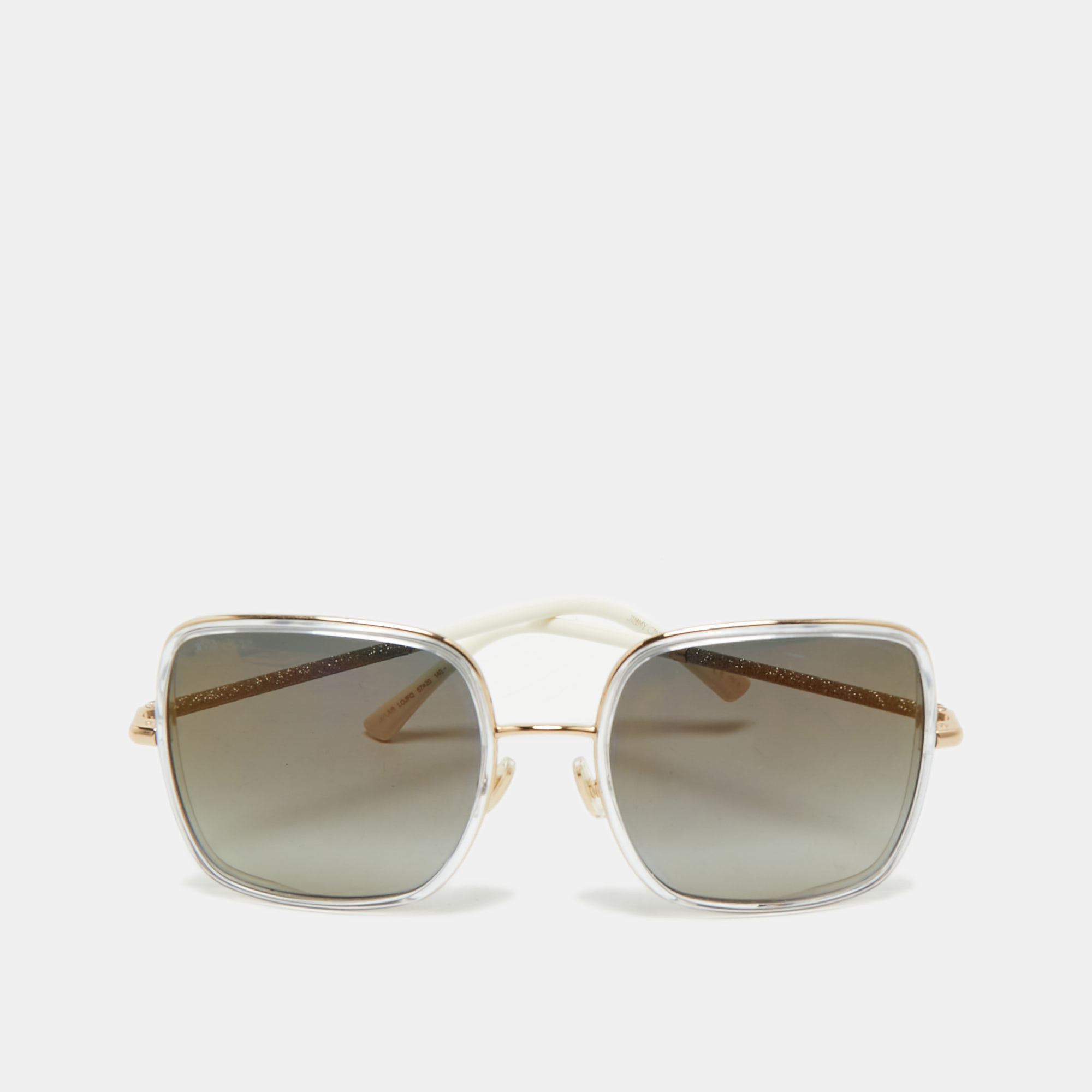 jimmy choo grey gradient jayla/s oversized sunglasses