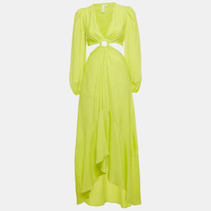 luxury-women-jonathan-simkhai-used-clothes-p1210255-001.jpg jonathan simkhai neon green cut -out jaelynn maxi dress xs