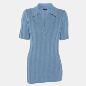 joseph blue rib knit t-shirt xs