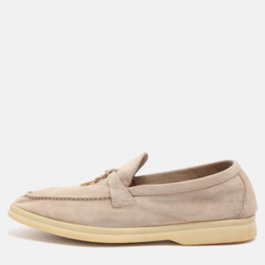 luxury-women-loro-piana-used-shoes-p1209713-010.jpg loro piana beige suede summer charms walk loafers size 38