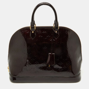 louis vuitton amarante monogram vernis alma gm bag