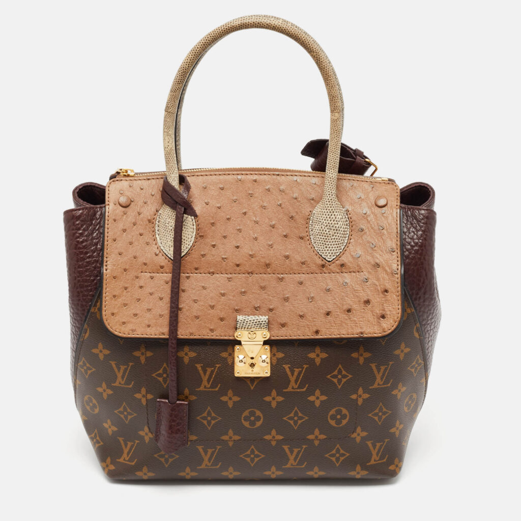 luxury-women-louis-vuitton-used-handbags-p1113567-013.jpg Louis Vuitton Monogram Limited Edition Exotique Majestueux MM Bag