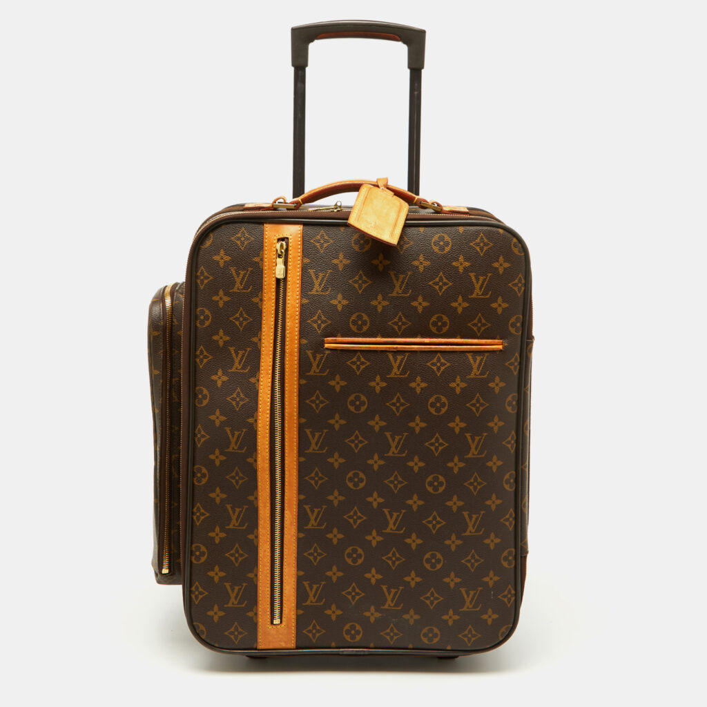 luxury-women-louis-vuitton-used-handbags-p1131047-009.jpg Louis Vuitton Monogram Canvas Bosphore 50 Luggage