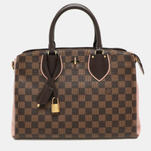 louis vuitton damier ebene canvas and leather normandy bag
