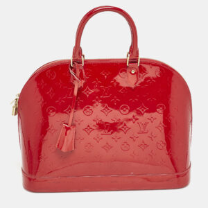 louis vuitton pomme d&rsquo;amour monogram vernis alma gm bag