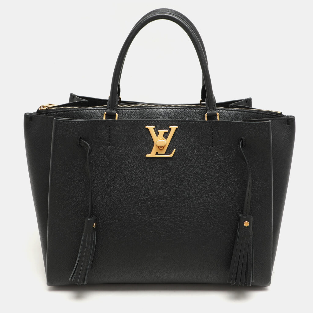 luxury-women-louis-vuitton-used-handbags-p1143080-015.jpg Louis Vuitton Black Leather Lockmeto Bag