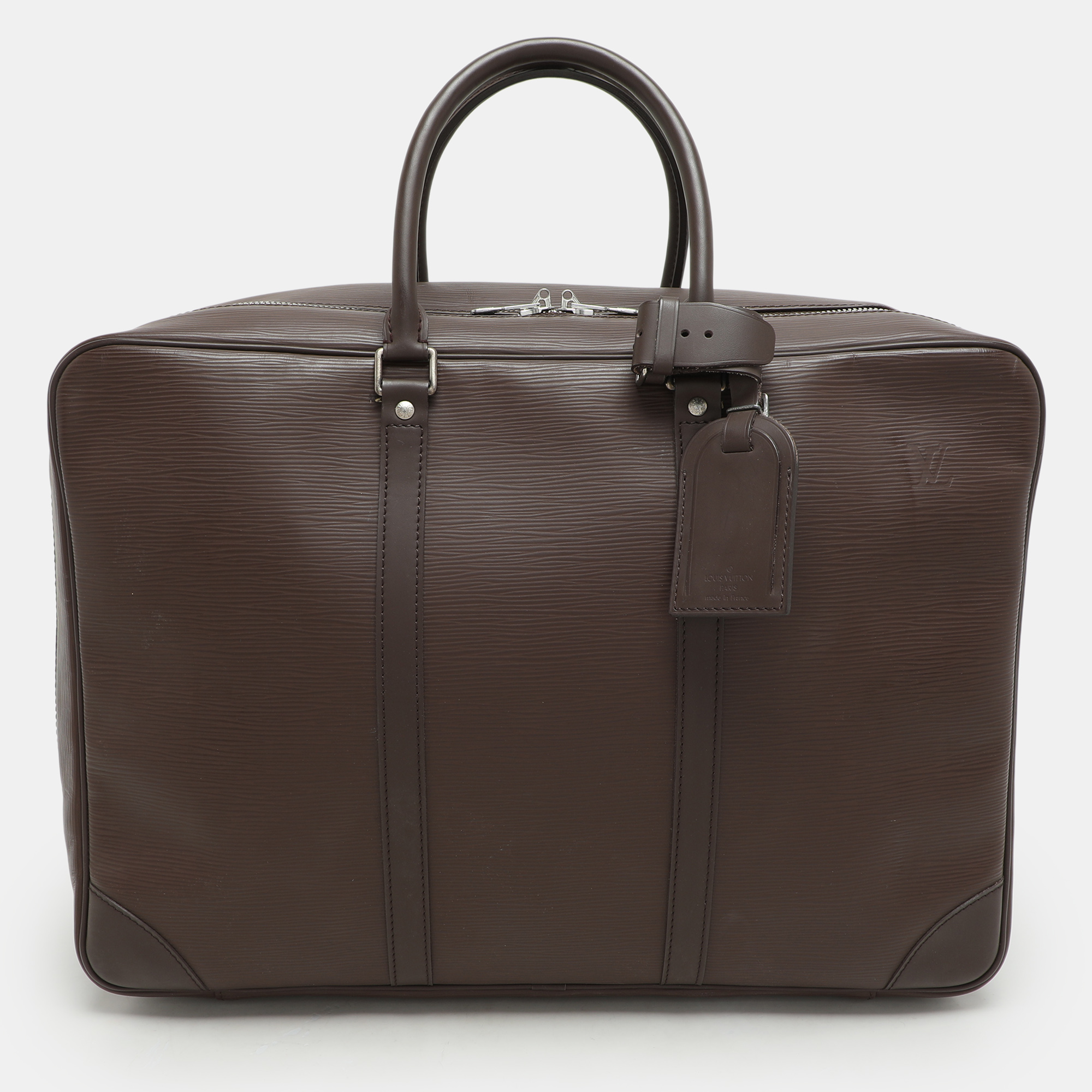 louis vuitton moka epi leather sirius 45 soft suitcase