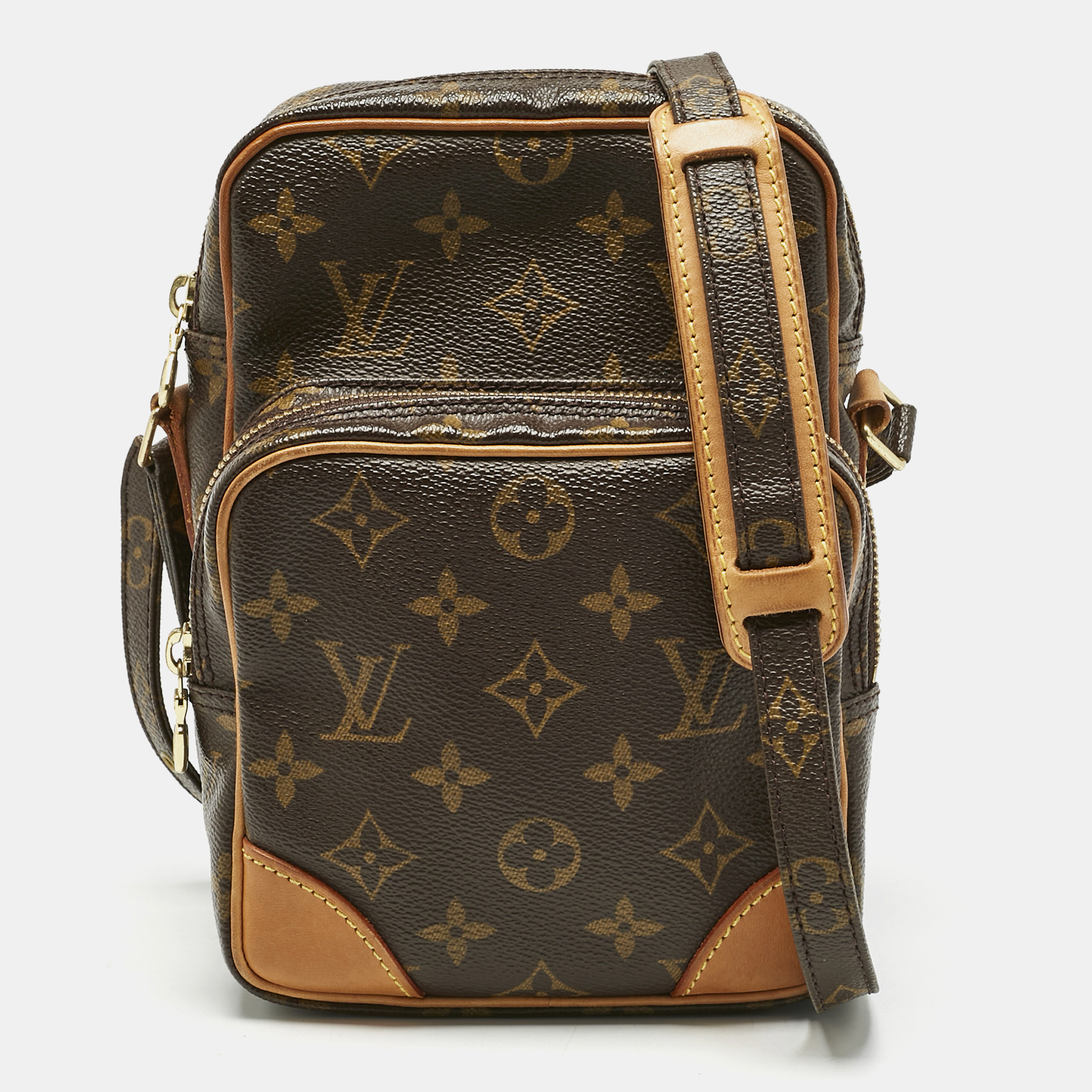 louis vuitton monogram canvas and leather amazone bag