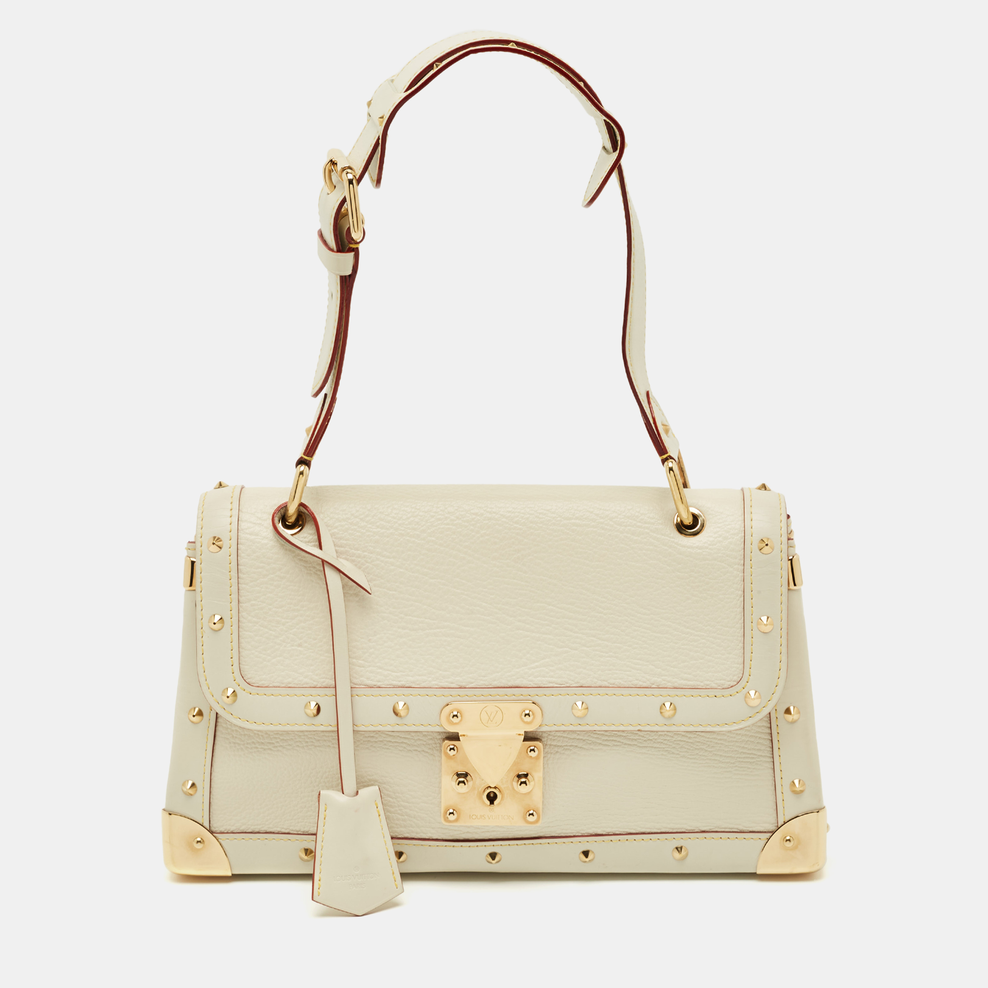 louis vuitton white suhali leather le talentueux bag