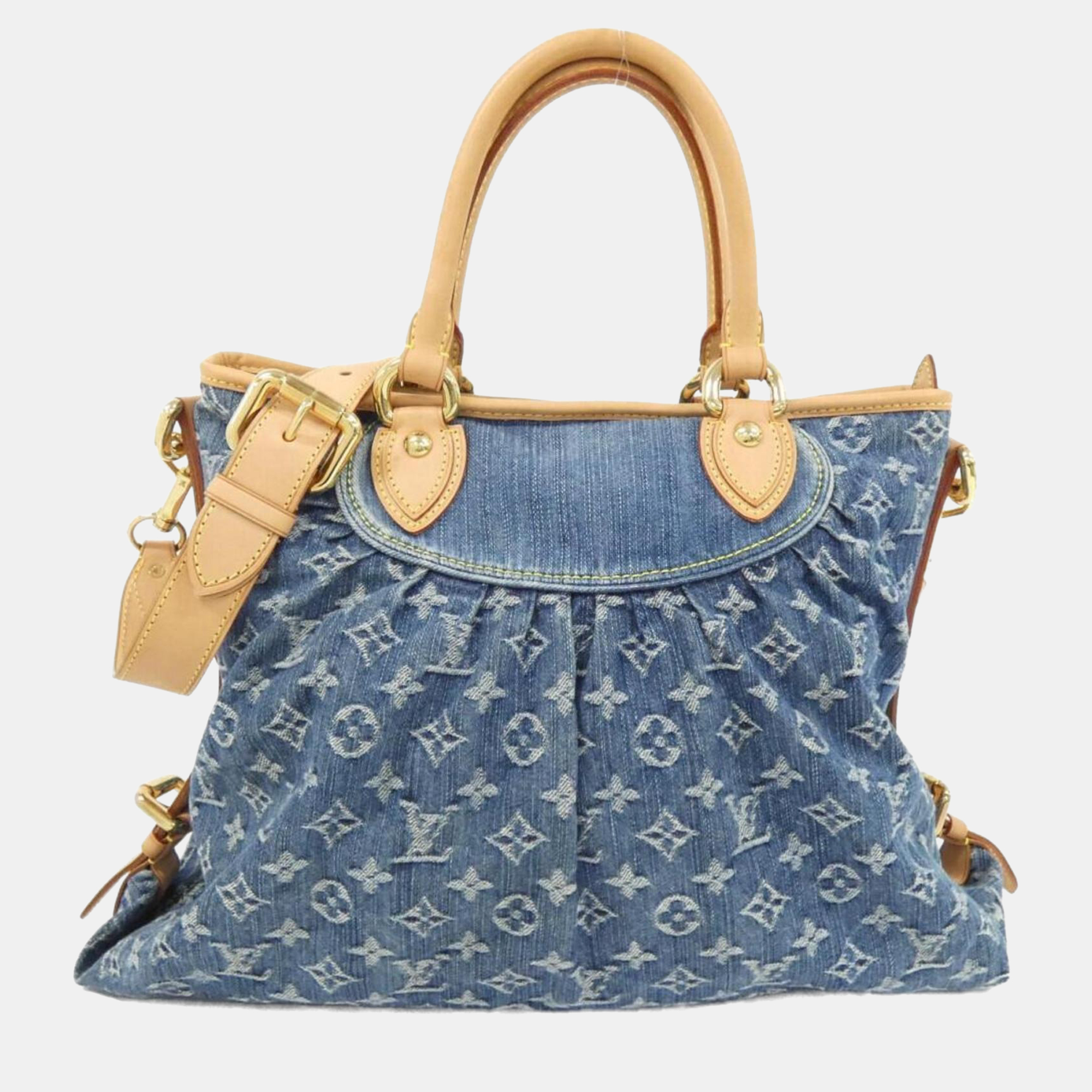 louis vuitton blue monogram denim neo cabby gm handbag