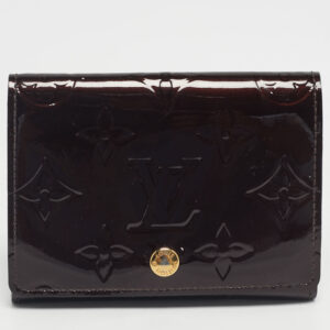 louis vuitton amarante monogram vernis business card holder