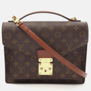 luxury-women-louis-vuitton-used-handbags-p1210540-003.jpeg louis vuitton monceau shoulder handbag monogram canvas brown