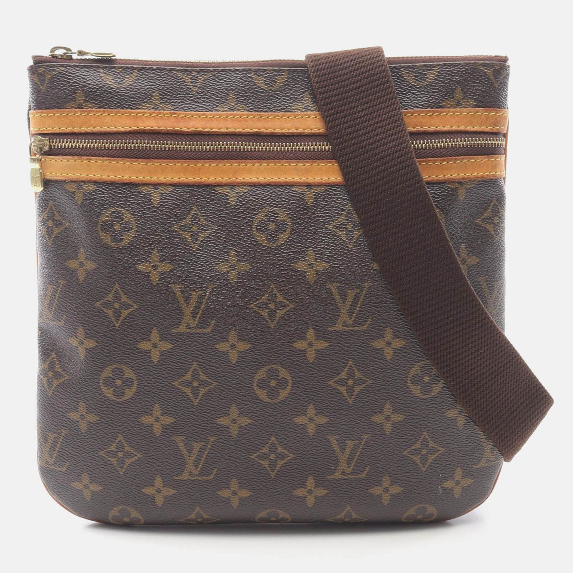 louis vuitton pochette bosphorele shoulder bag  monogram canvas