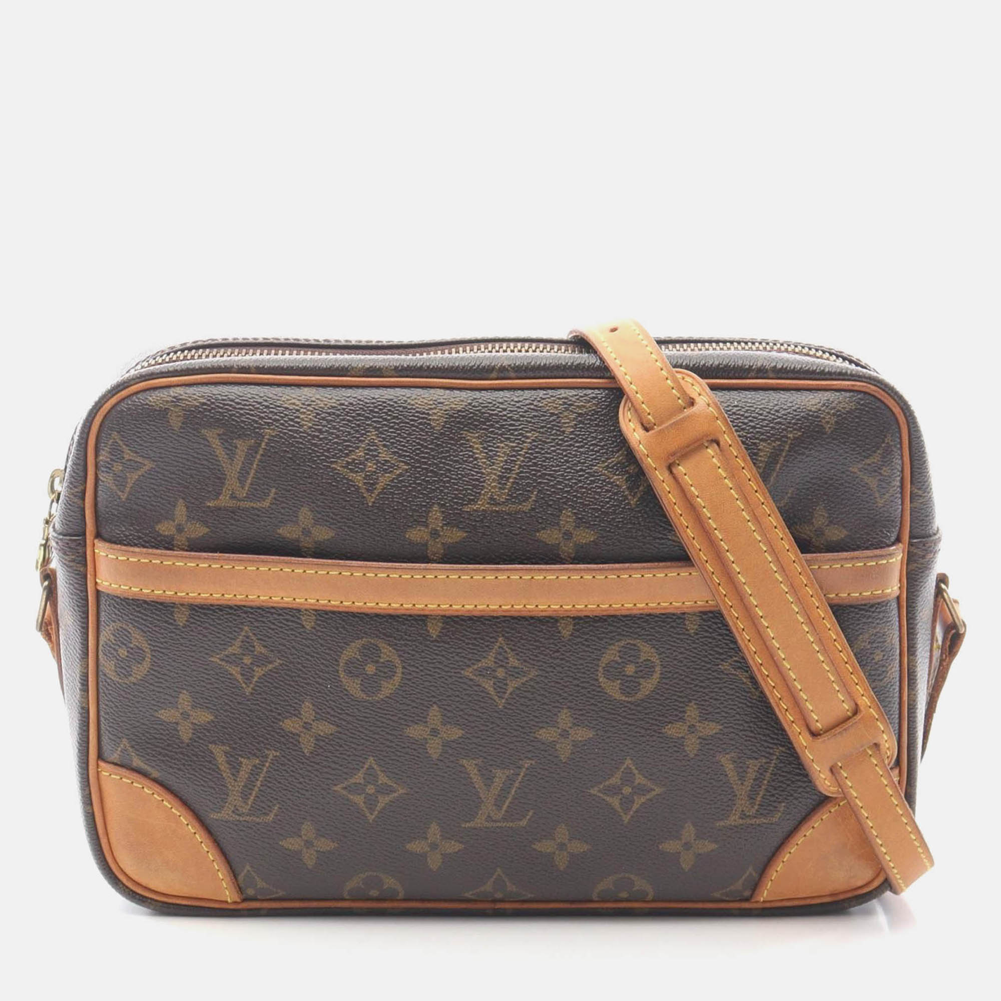 louis vuitton blois crossbody shoulder bag  monogram canvas brown