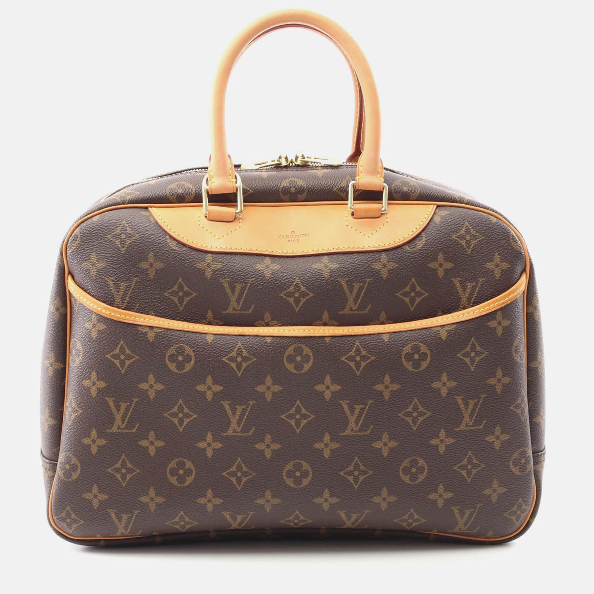 louis vuitton deauville travel handbag  monogram canvas