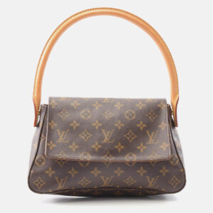 luxury-women-louis-vuitton-used-handbags-p1210578-005.jpeg louis vuitton mini looping handbag monogram canvas leather brown