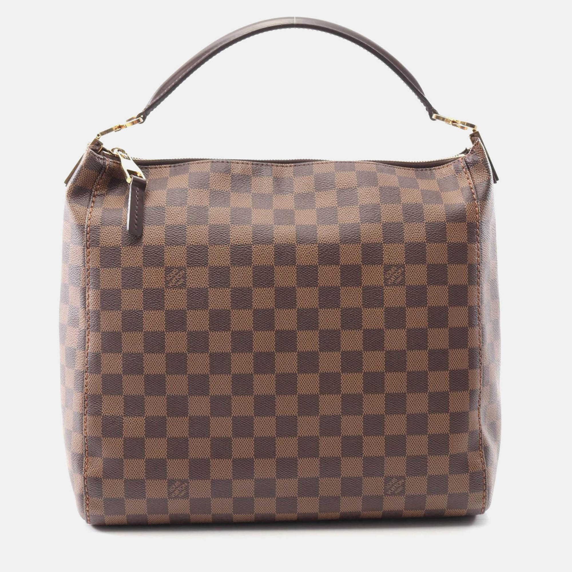 louis vuitton port perro pm shoulder bag  damier canvas ebene