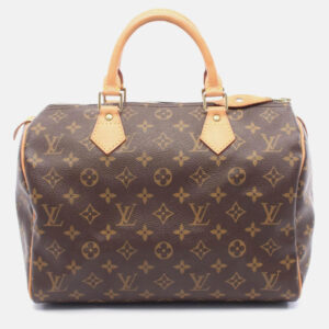 luxury-women-louis-vuitton-used-handbags-p1210586-006.jpeg louis vuitton speedy 30 handbag monogram canvas leather brown