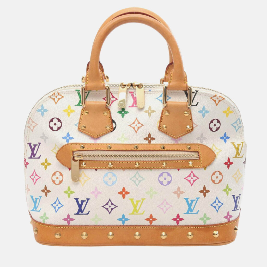 Louis Vuitton Alma Monogram Multicolor Canvas and Leather Top Handle Bag
