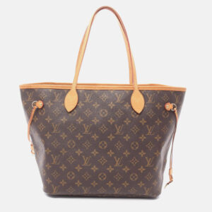 luxury-women-louis-vuitton-used-handbags-p1210596-011.jpeg louis vuitton neverfull mm shoulder tote bag monogram canvas brown