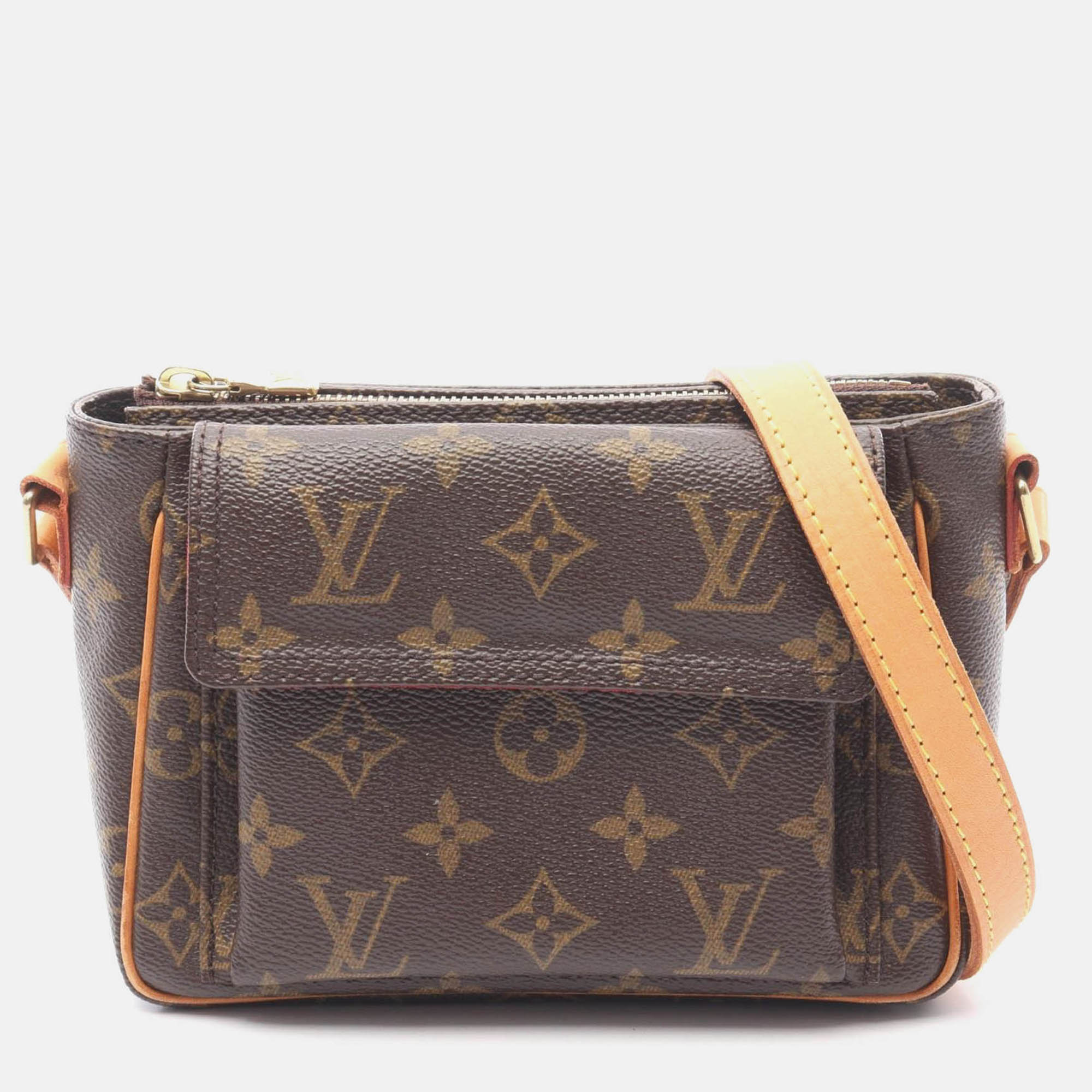 louis vuitton vivacite pm crossbody shoulder bag  monogram canvas