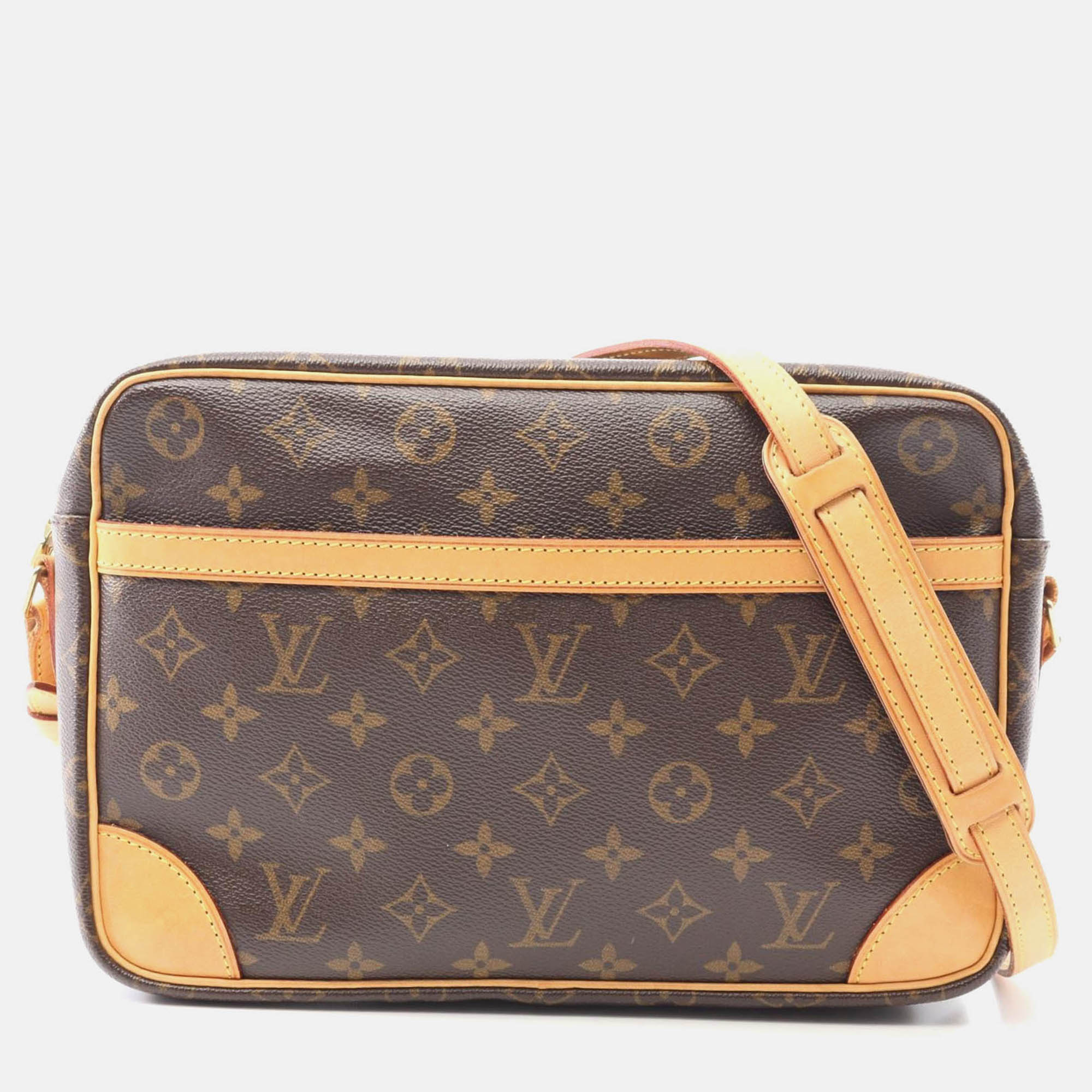 louis vuitton trocadero 30 crossbody shoulder bag  monogram canvas