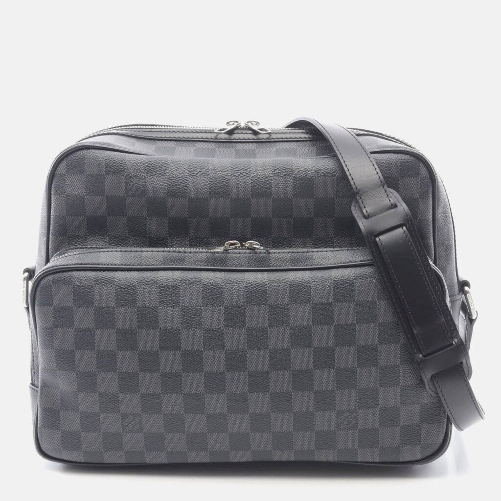 luxury-women-louis-vuitton-used-handbags-p1210606-002.jpeg Louis Vuitton Io Shoulder Bag Crossbody Damier Graphite Black Mens