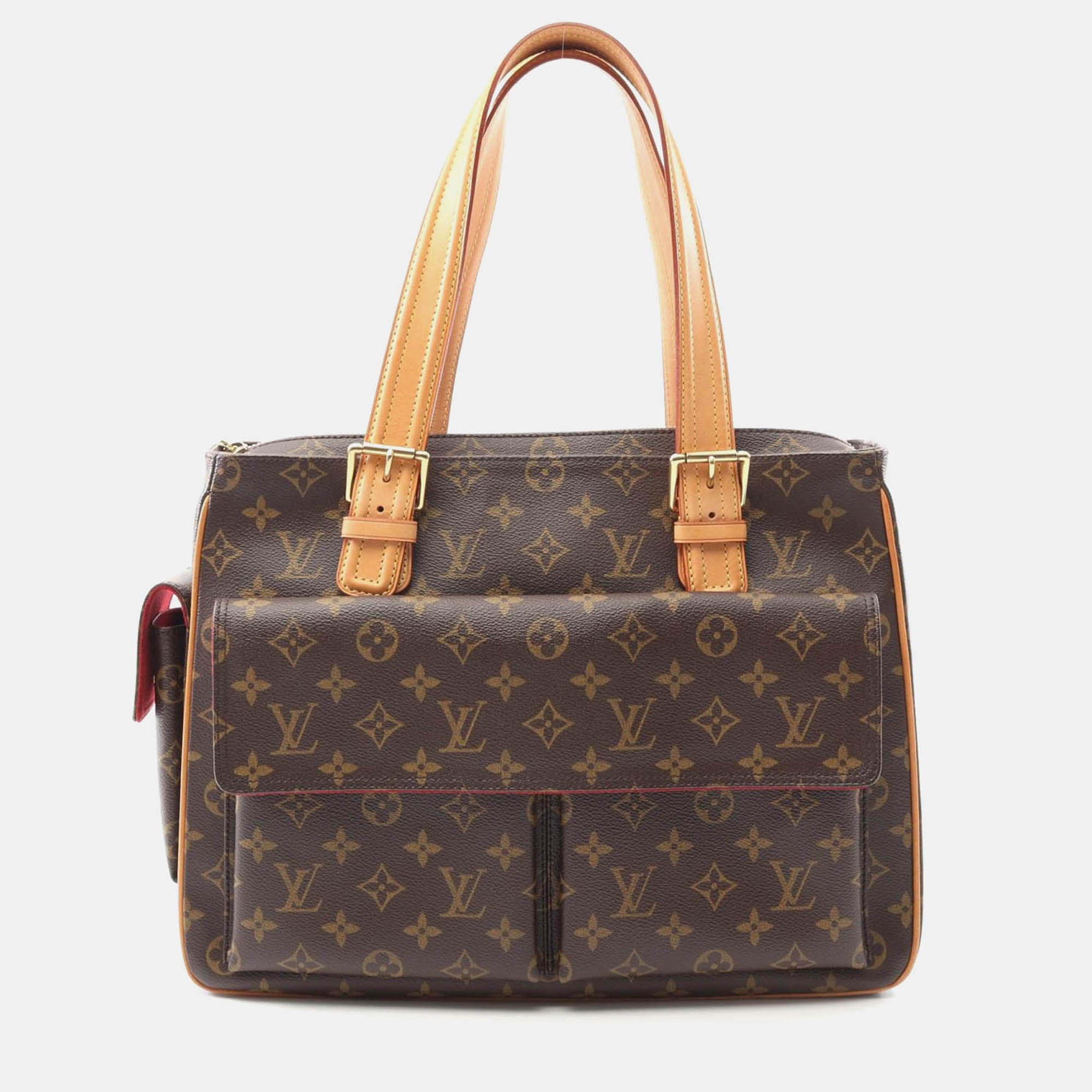 louis vuitton multipli cite shoulder handbag  monogram canvas brown