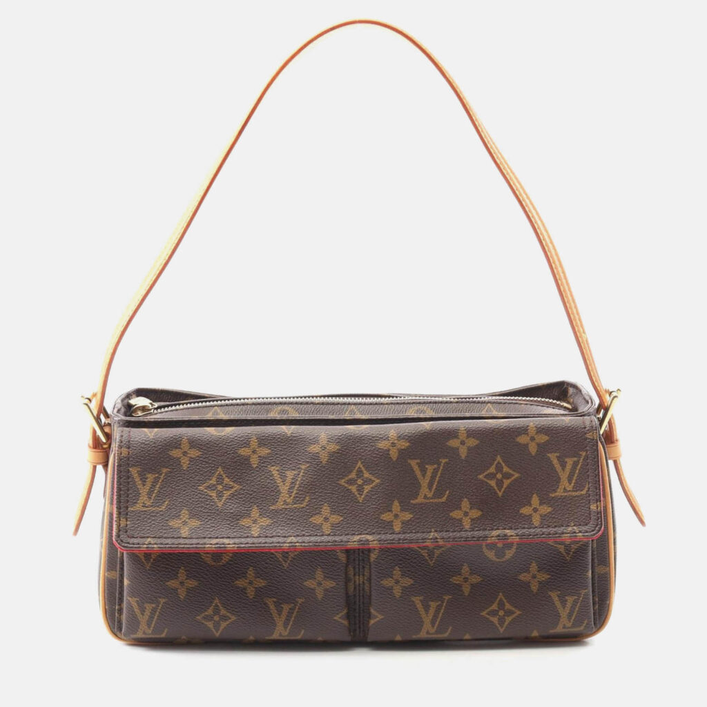 luxury-women-louis-vuitton-used-handbags-p1210610-001.jpeg Louis Vuitton Vivacite MM Shoulder Hand Bag Monogram Canvas