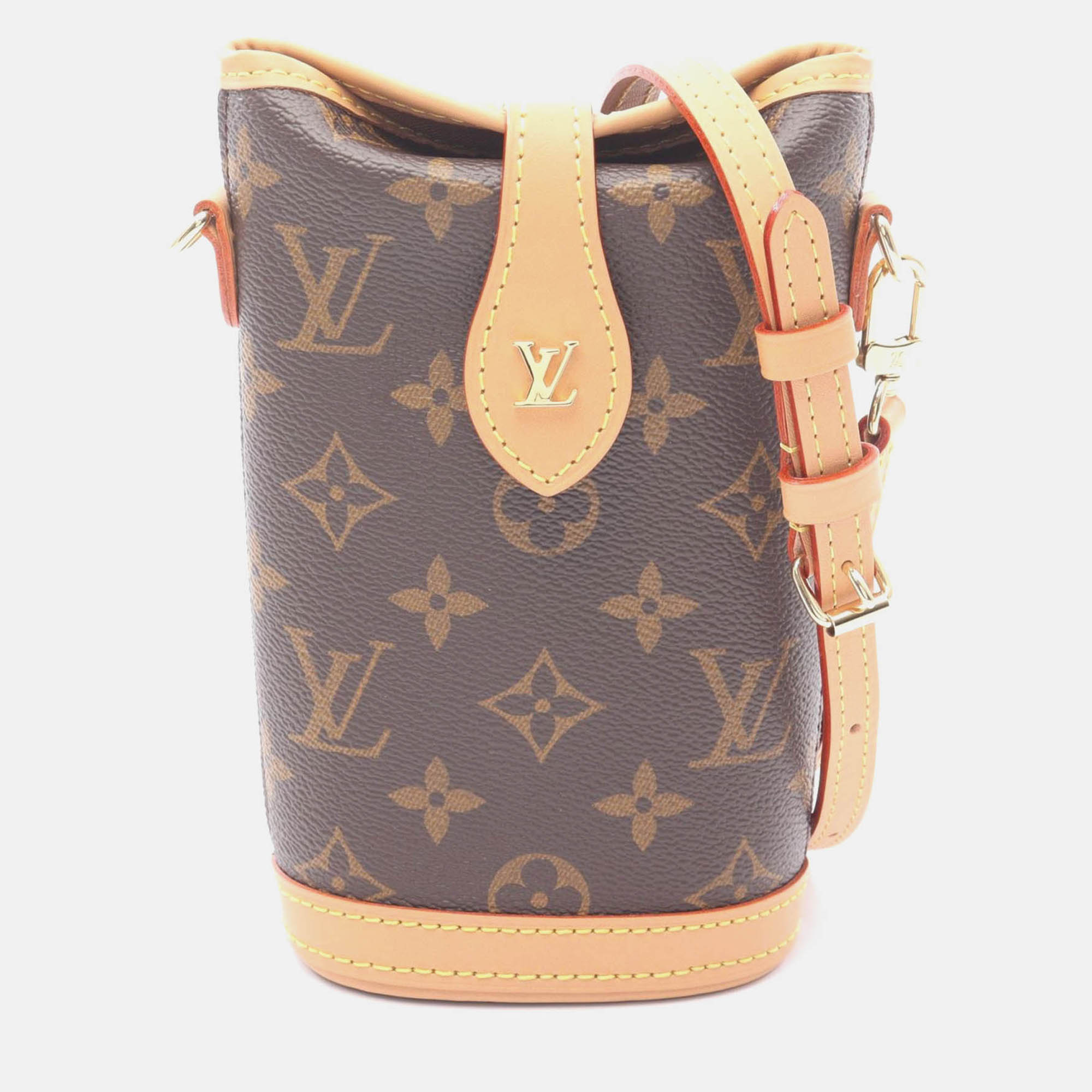 louis vuitton fold me pouch shoulder bag  monogram canvas leather