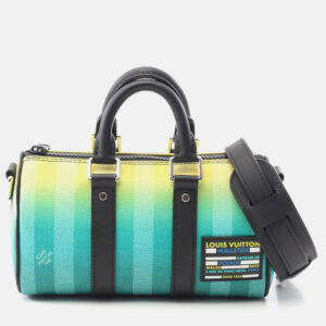 luxury-women-louis-vuitton-used-handbags-p1210636-002.jpeg louis vuitton keepall xs shoulder handbag damier stripe canvas green