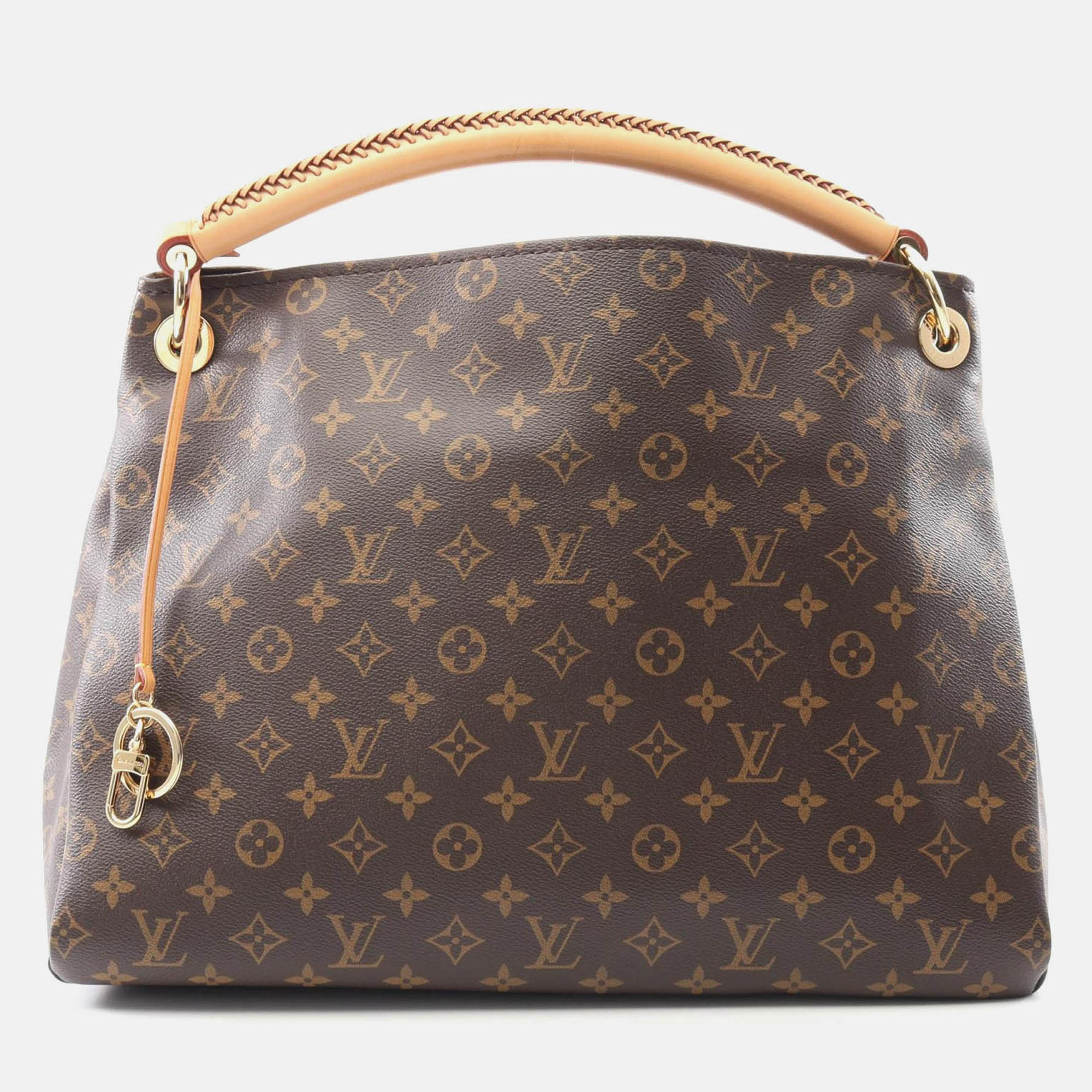 louis vuitton artsy mm shoulder bag  monogram canvas leather