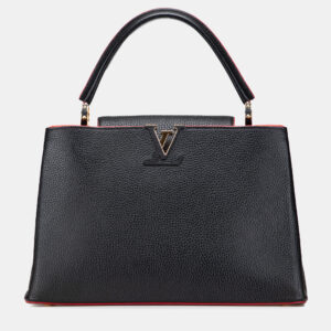 luxury-women-louis-vuitton-used-handbags-p1210660-001.jpg louis vuitton black/red taurillon capucines mm