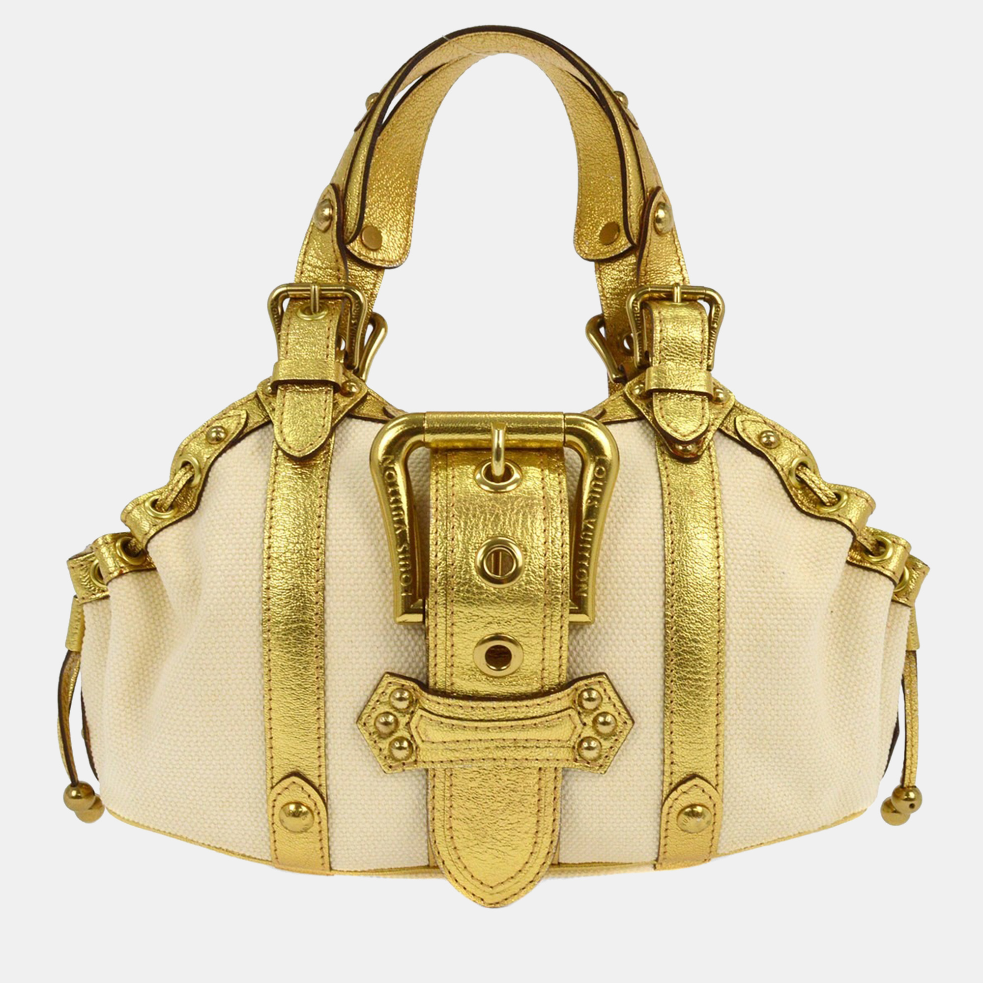 louis vuitton gold trianon theda pm handbag