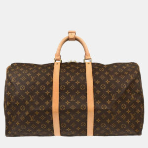 luxury-women-louis-vuitton-used-handbags-p1210746-006.jpg louis vuitton monogram keepall 55 travel duffle handbag