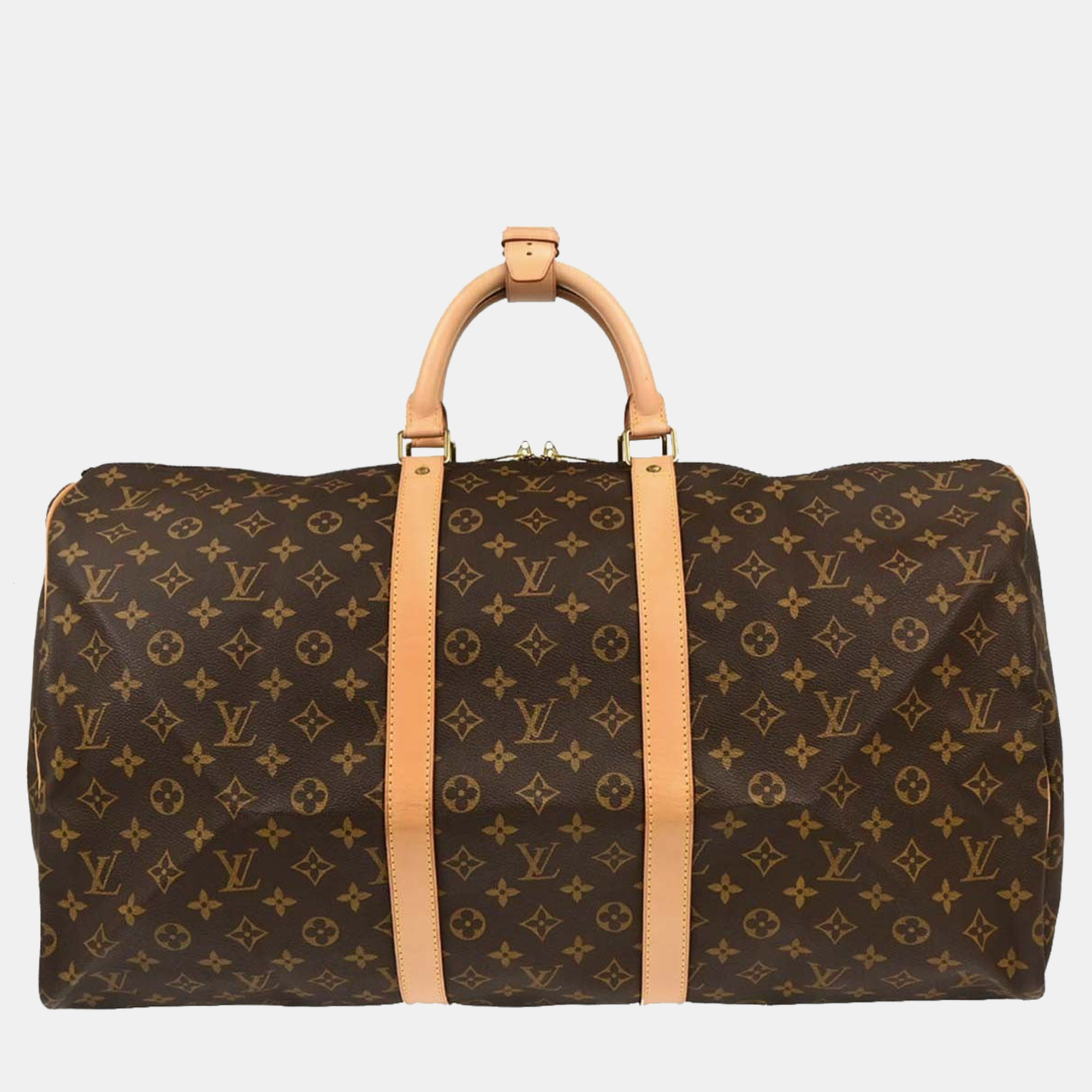 louis vuitton monogram keepall 55 travel duffle handbag