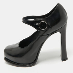 luxury-women-louis-vuitton-used-shoes-p1176142-008.jpg louis vuitton black leather mary jane embellished platform pumps size 37