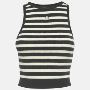 luxury-women-maje-used-clothes-p1197770-002.jpg maje black/white striped rib knit tank top s