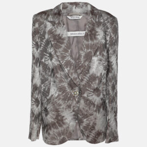luxury-women-marina-rinaldi-new-clothes-p1183656-001.jpg marina rinaldi grey jacquard single breasted blazer l