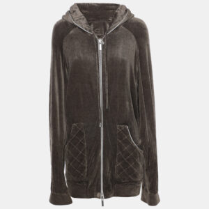 luxury-women-marina-rinaldi-new-clothes-p1186351-002-2.jpg voyage by marina rinaldi grey velvet drawstring hoodie jacket l
