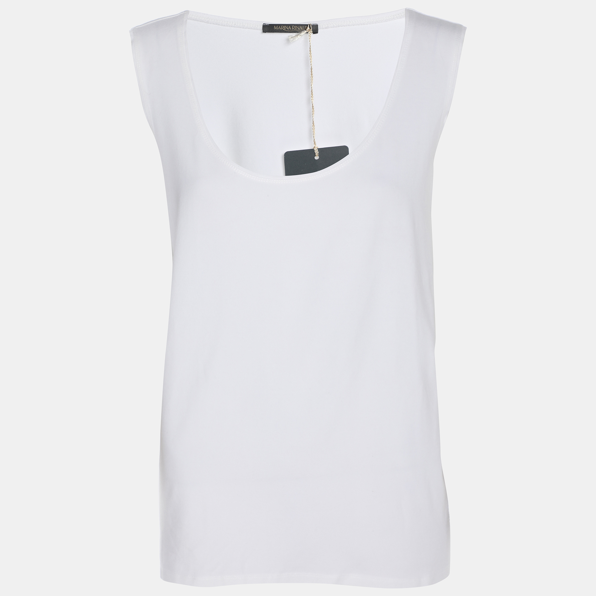 marina rinaldi cream jersey scoop neck camisole l