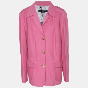 luxury-women-marina-rinaldi-used-clothes-p1184382-002.jpg marina sport by marina rinaldi pink leather breasted blazer l