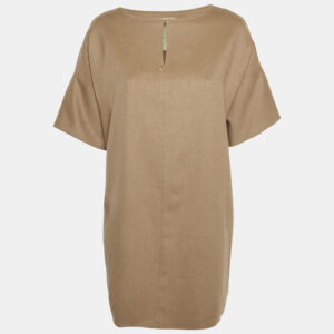 max mara brown camel hair mini dress m