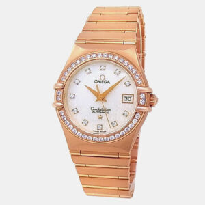 luxury-women-omega-used-watches-p1206108-003.jpeg omega constellation 131.55.29.20.55.001 automatic mother of pearl diamonds 18k rose gold women’s wristwatch 29 mm