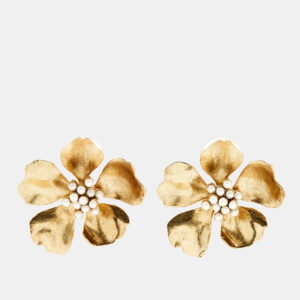 luxury-women-oscar-de-la-rentaslug-used-accessories-p1208301-003.jpg oscar de la renta gold flower faux pearl gold tone stud earrings
